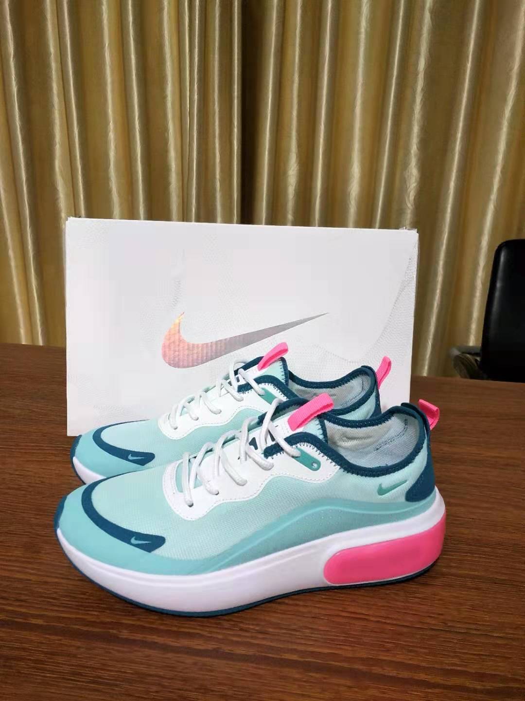 Women Nike Air Max Dia SE Jade Blue Pink Shoes - Click Image to Close